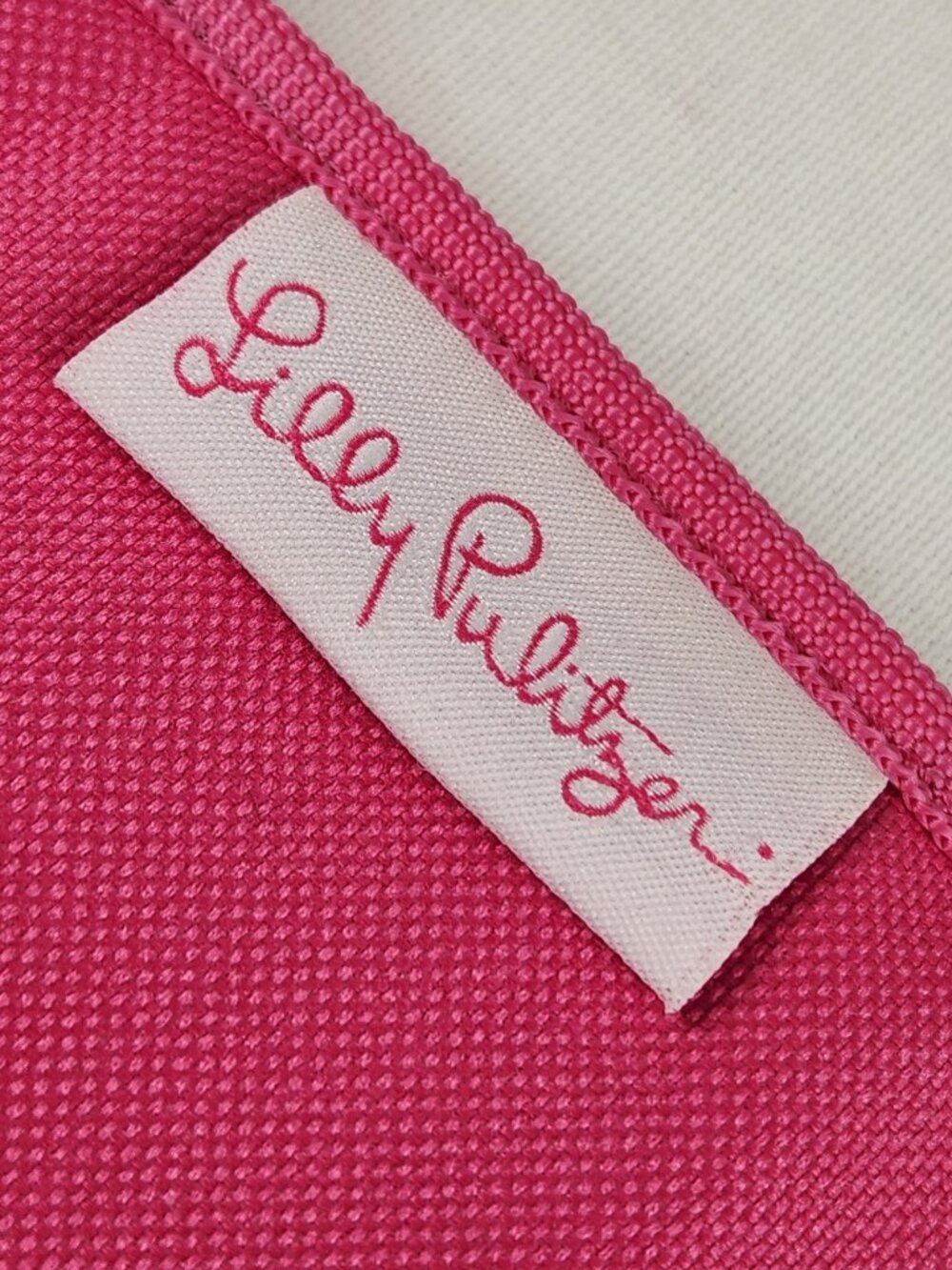 Lilly Pulitzer Pink Floral Canvas Tote Bag Beach Garden Pool - Picture 5 of 11